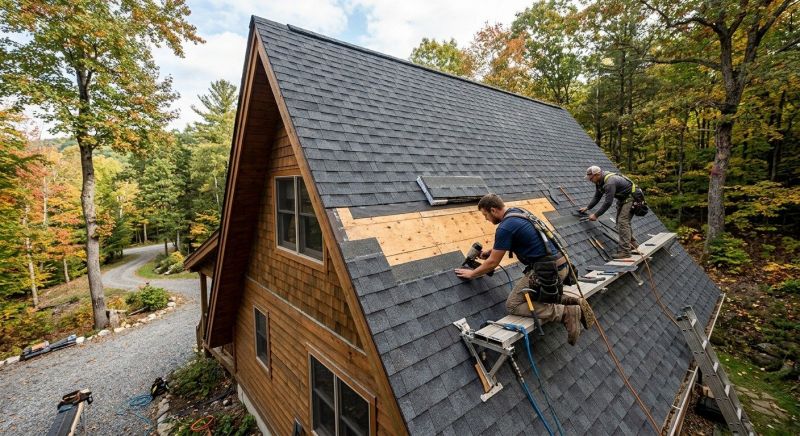 A Frame Roof Repair in Louisa, VA