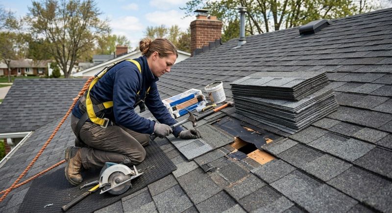 A Frame Roof Repair in Louisa, VA