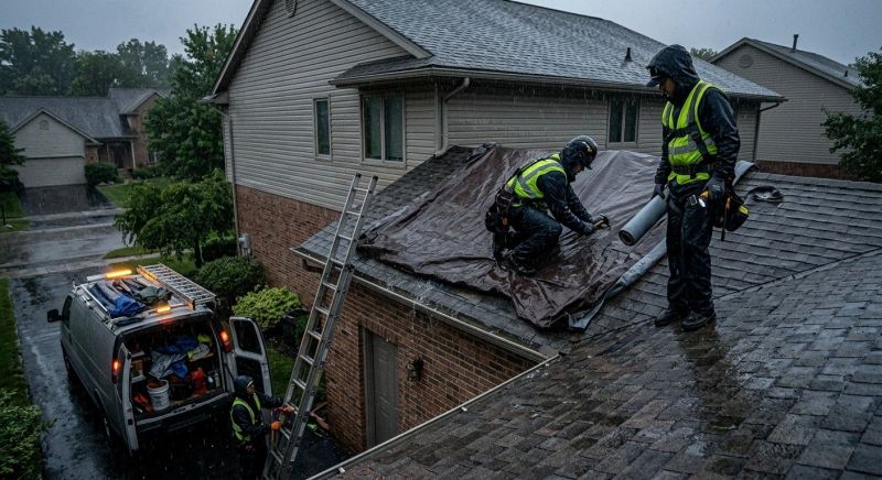 A Frame Roof Repair in Louisa, VA
