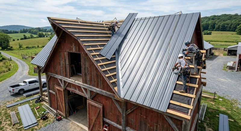 Barn Roof Construction in Louisa, VA