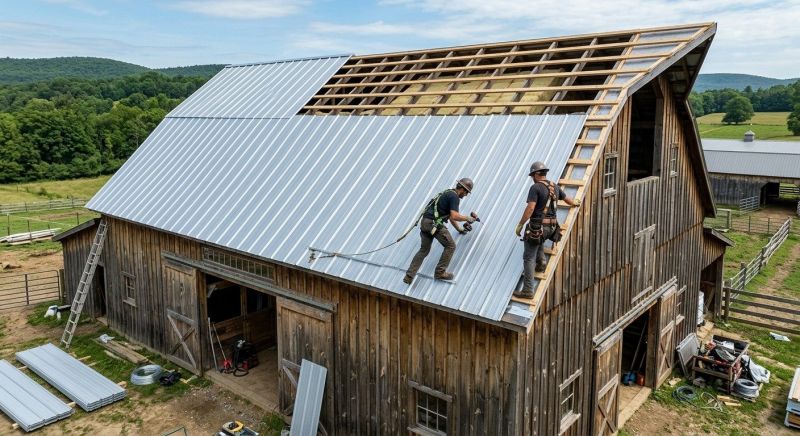 Barn Roof Construction in Louisa, VA