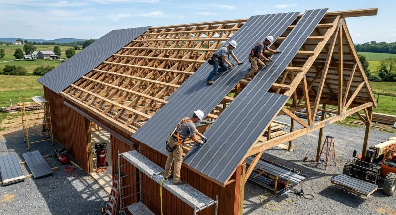 Barn Roof Installation in Louisa, VA