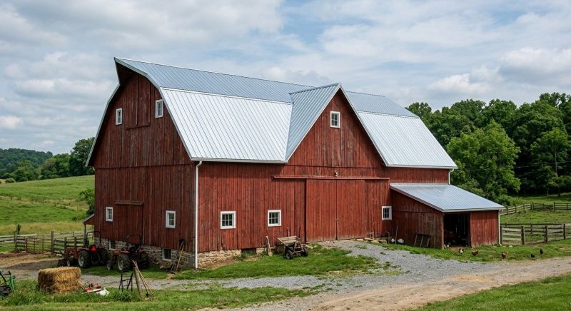 Barn Roof Replacement in Mineral, VA