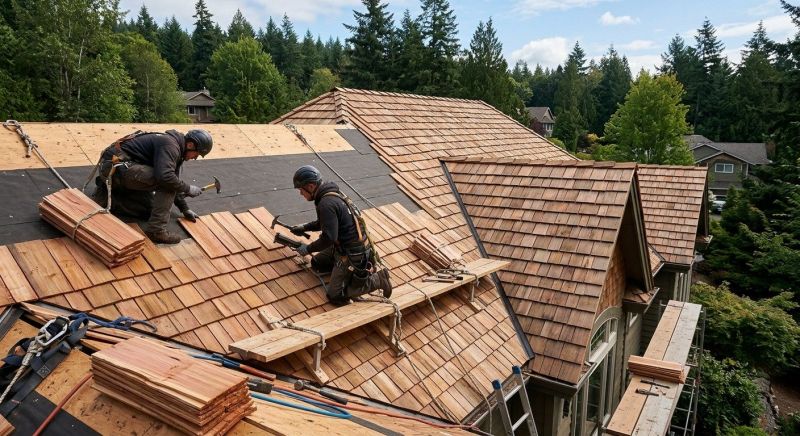 Cedar Roof Installation in Kents Store, VA