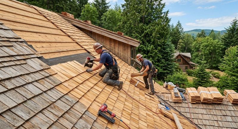Cedar Shake Roof Construction in Louisa, VA