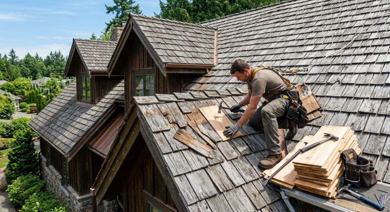 Cedar Shake Roof Repair in Barboursville, VA