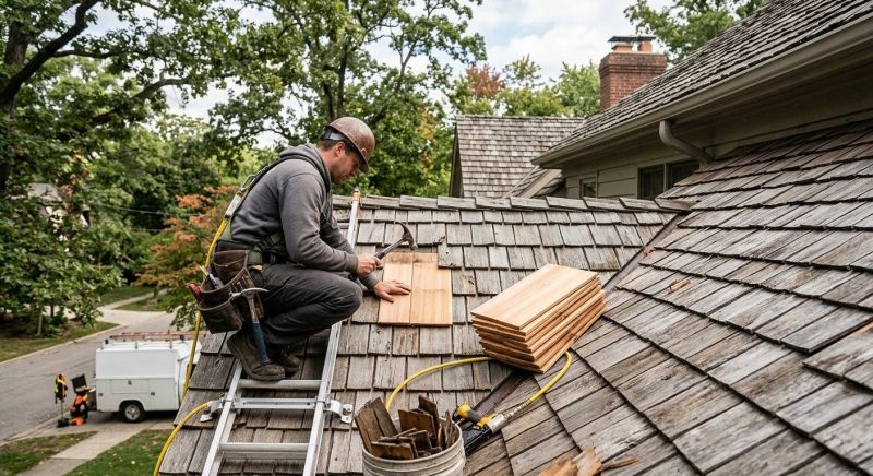 Cedar Shake Roof Repair in Palmyra, VA