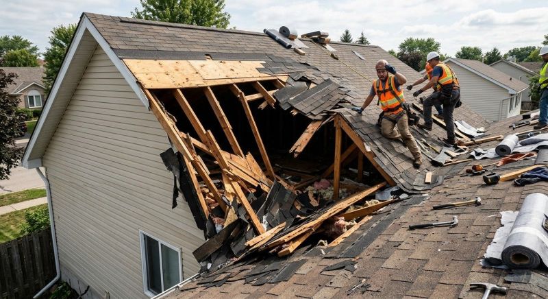Collapsing Roof Repair in Louisa, VA