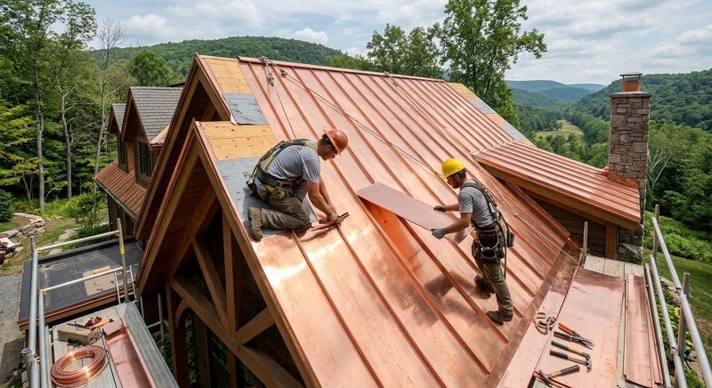 Copper Roof Installation in Louisa, VA