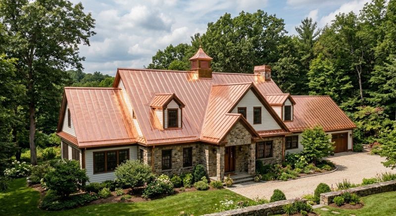 Copper Roof Replacement in Louisa, VA