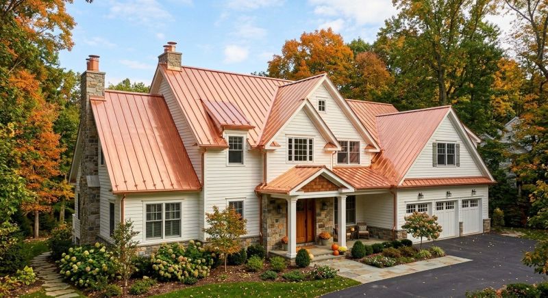 Copper Roof Replacement in Louisa, VA