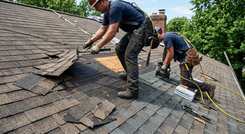 Damaged Roof Repair in Kents Store, VA