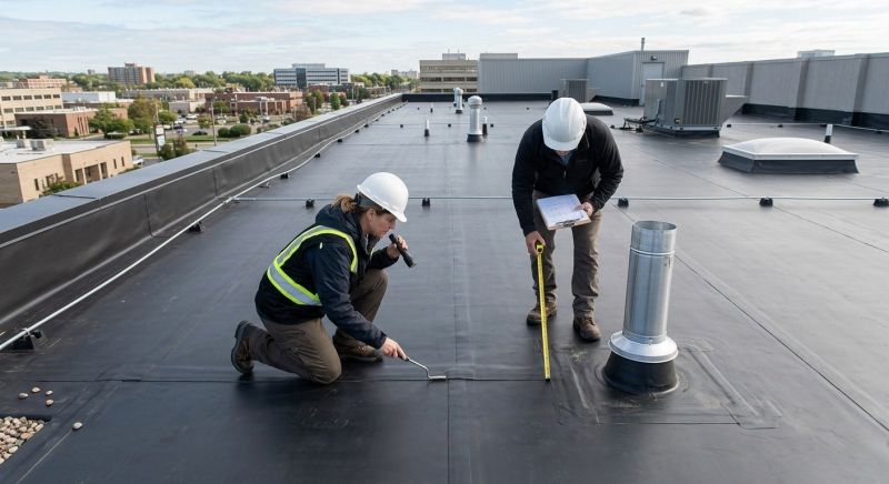 Flat Roof Inspection in Louisa, VA