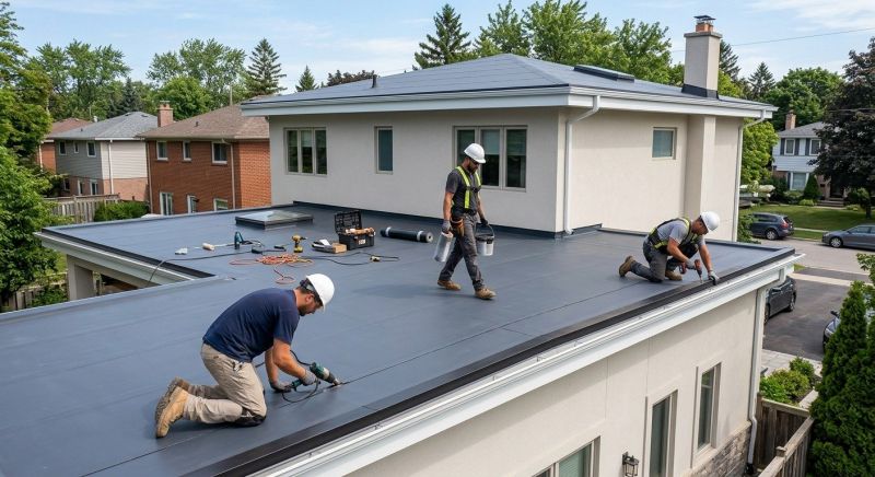 Flat Roof Installation in Barboursville, VA