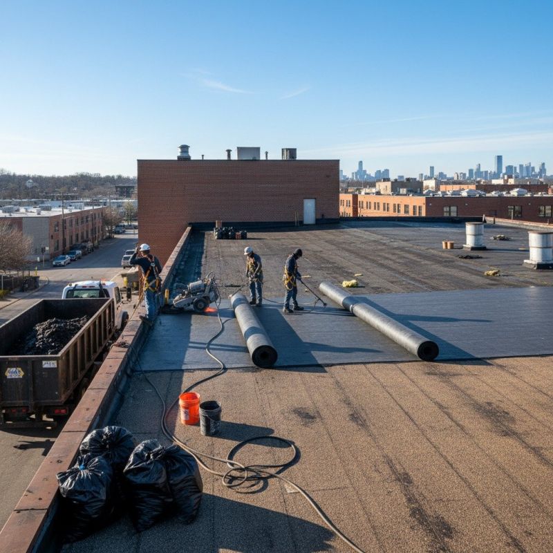 Flat Roof Replacement in Kents Store, VA