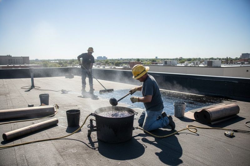Flat Roof Tar Repair in Louisa, VA