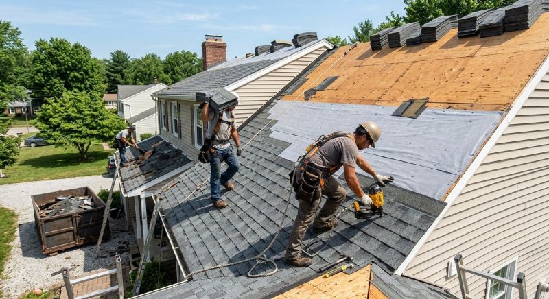 Hip Roof Shingle Replacement in Louisa, VA