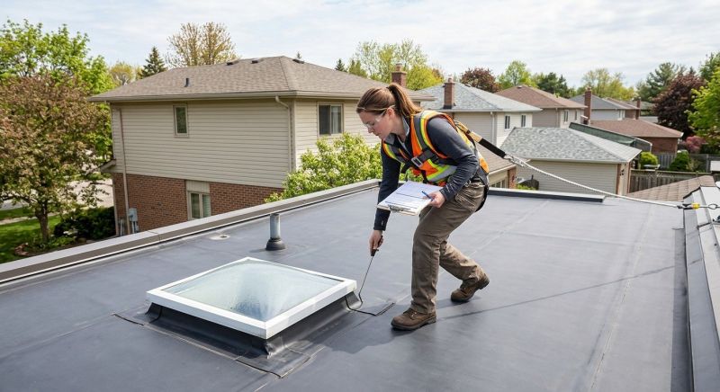 Rubber Roof Inspection in Louisa, VA