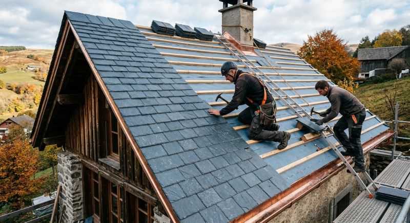 Slate Roof Construction in Barboursville, VA