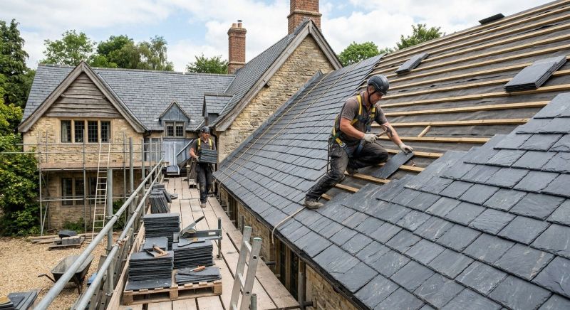Slate Roof Installation in Keswick, VA