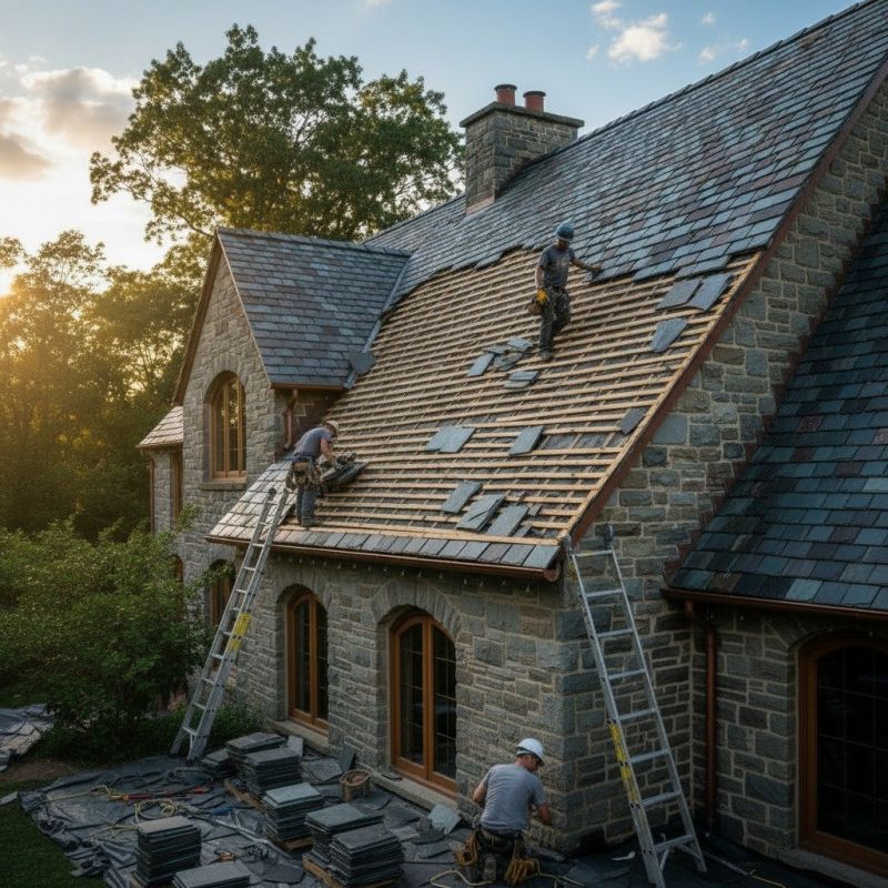 Slate Roof Replacement in Bumpass, VA