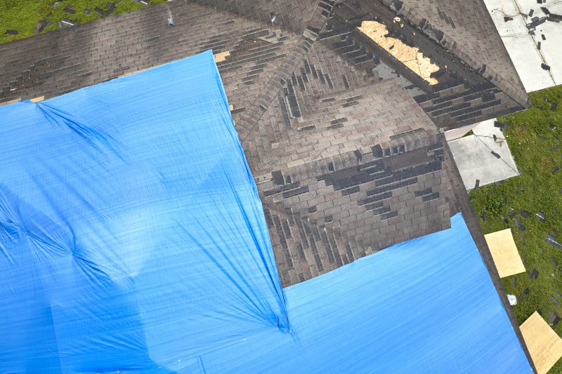Storm Damage Roof Tarping in Louisa, VA