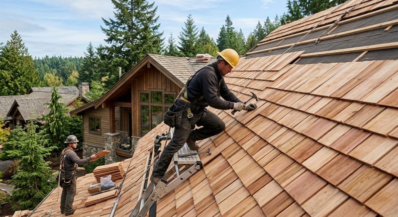 Wood Roofing Installation in Barboursville, VA