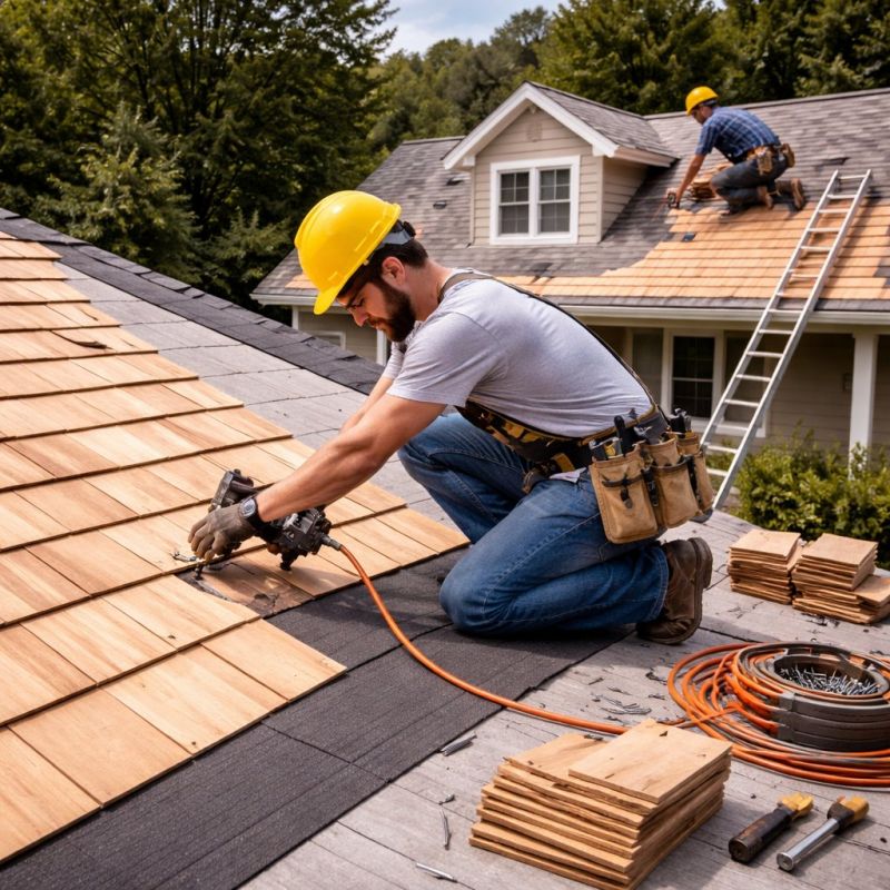 Wood Roofing Installation in Mineral, VA