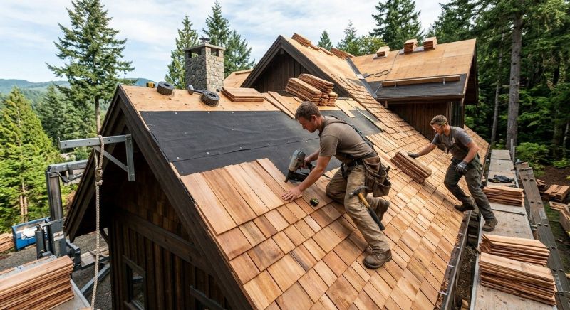Wood Roofing Installation in Orange, VA