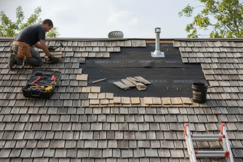 Wood Shake Roof Repair in Louisa, VA