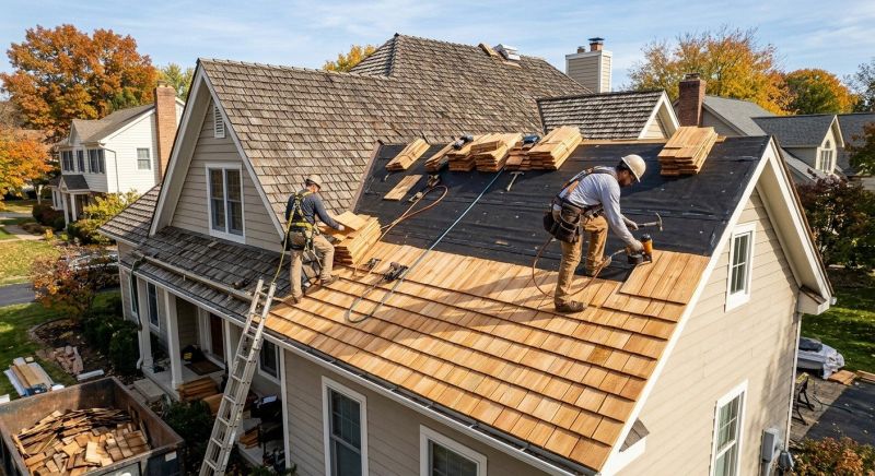 Wood Shingle Roof Replacement in Louisa, VA
